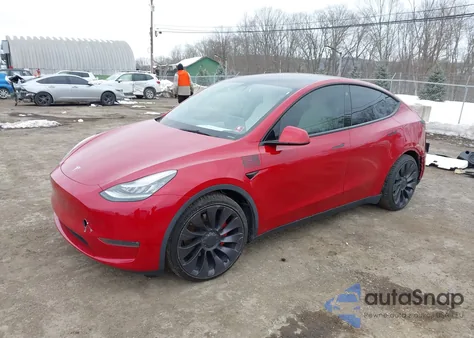 2021 Tesla Model Y Performance Dual Motor All-Wheel Drive from USA, damaged, VIN 5YJYGDEF4MF093230